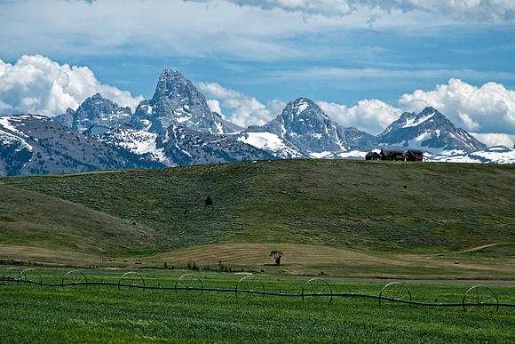 The Grand Tetons Viewed from the Idaho Side