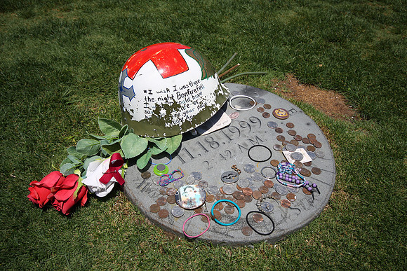 The Texas A&M Bonfire MemorialMarker on the exact spot where the center pole stood