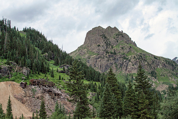 Abandoned gold and silver mine, camp bird road, Ouray