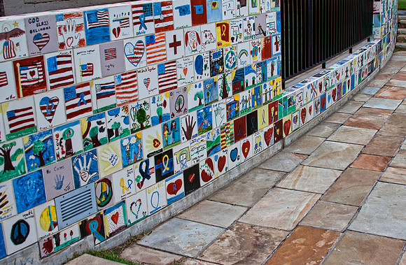 Oklahoma City National MemorialArt on tiles from children across the country
