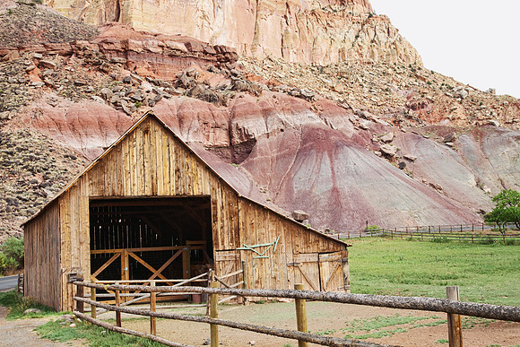 Historic Barn, part of an old Mormon SettlementCapitol Reef National ParkUtah
